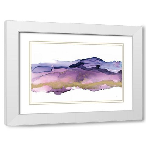 Coastal Ink III White Modern Wood Framed Art Print with Double Matting by Paschke, Chris