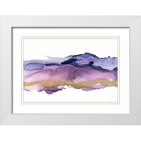 Coastal Ink III White Modern Wood Framed Art Print with Double Matting by Paschke, Chris