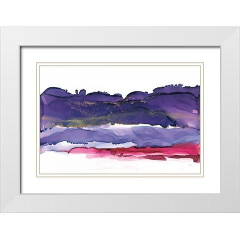 Coastal Ink IV White Modern Wood Framed Art Print with Double Matting by Paschke, Chris