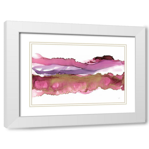 Coastal Ink V White Modern Wood Framed Art Print with Double Matting by Paschke, Chris