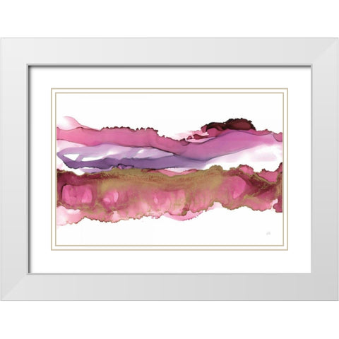 Coastal Ink V White Modern Wood Framed Art Print with Double Matting by Paschke, Chris