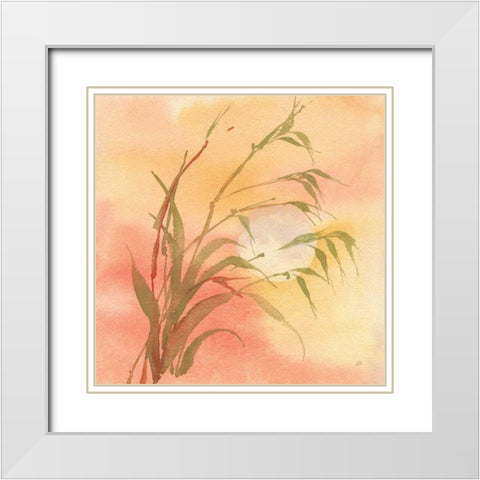 Moon Season Autumn White Modern Wood Framed Art Print with Double Matting by Paschke, Chris