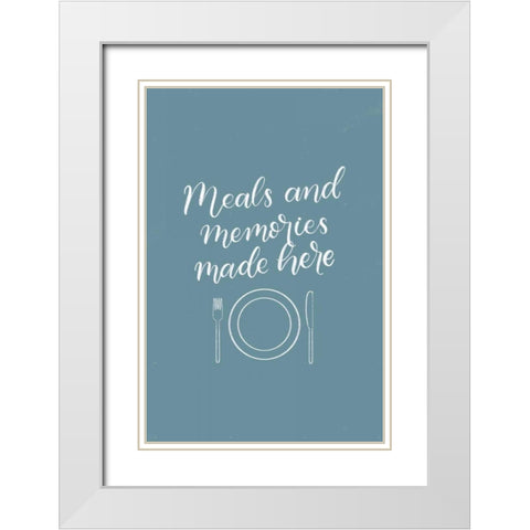 Kitchen Words II White Modern Wood Framed Art Print with Double Matting by Thorns, Becky