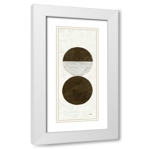 Orbs I Panel White Modern Wood Framed Art Print with Double Matting by Hershey, Moira