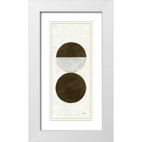 Orbs I Panel White Modern Wood Framed Art Print with Double Matting by Hershey, Moira