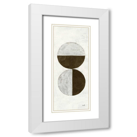 Orbs II Panel White Modern Wood Framed Art Print with Double Matting by Hershey, Moira