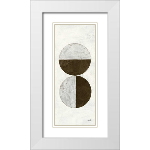 Orbs II Panel White Modern Wood Framed Art Print with Double Matting by Hershey, Moira