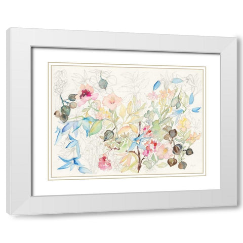 Hopeful Spring White Modern Wood Framed Art Print with Double Matting by Rice, Kristy