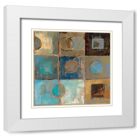 Pass Way III White Modern Wood Framed Art Print with Double Matting by Vassileva, Silvia