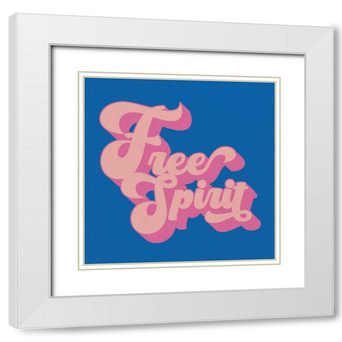 Free Spirit White Modern Wood Framed Art Print with Double Matting by Wild Apple Portfolio