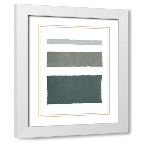 Painted Weaving IV Dark White Modern Wood Framed Art Print with Double Matting by Rhue, Piper