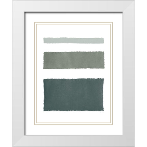 Painted Weaving IV Dark White Modern Wood Framed Art Print with Double Matting by Rhue, Piper