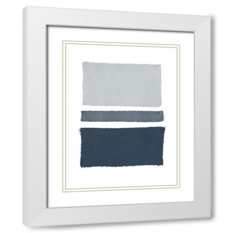 Painted Weaving V Dark White Modern Wood Framed Art Print with Double Matting by Rhue, Piper