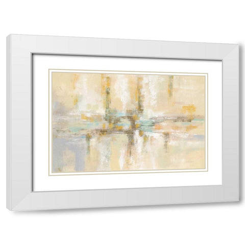 Winter Fjord White Modern Wood Framed Art Print with Double Matting by Vassileva, Silvia
