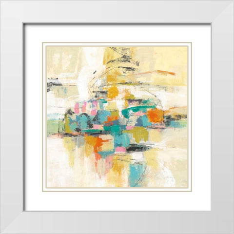 Silk Road Journey White Modern Wood Framed Art Print with Double Matting by Vassileva, Silvia