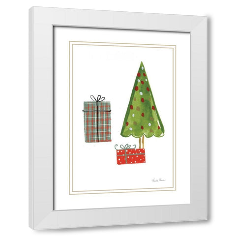 North Pole Pals III White Modern Wood Framed Art Print with Double Matting by Zaman, Farida