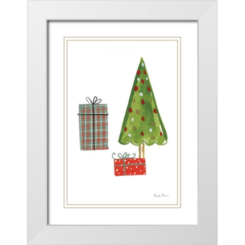 North Pole Pals III White Modern Wood Framed Art Print with Double Matting by Zaman, Farida