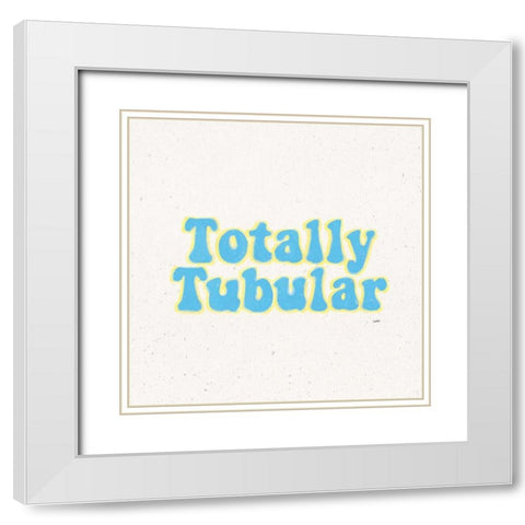 Throwback V White Modern Wood Framed Art Print with Double Matting by York, Leah