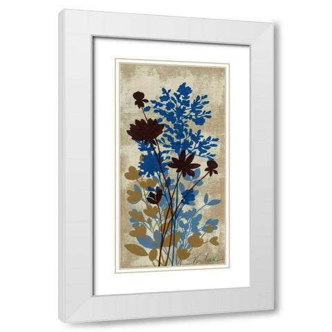 Spring Bouquet I on Tan White Modern Wood Framed Art Print with Double Matting by Vassileva, Silvia