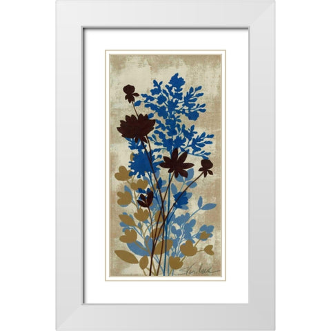Spring Bouquet I on Tan White Modern Wood Framed Art Print with Double Matting by Vassileva, Silvia