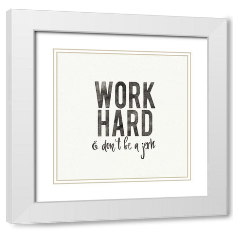 Work from Home III White Modern Wood Framed Art Print with Double Matting by Wild Apple Portfolio