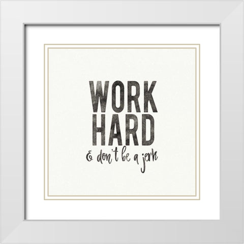 Work from Home III White Modern Wood Framed Art Print with Double Matting by Wild Apple Portfolio