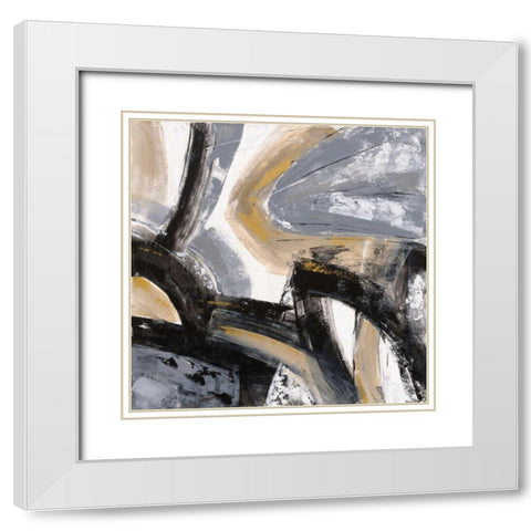 Urban Graffiti I White Modern Wood Framed Art Print with Double Matting by Vassileva, Silvia