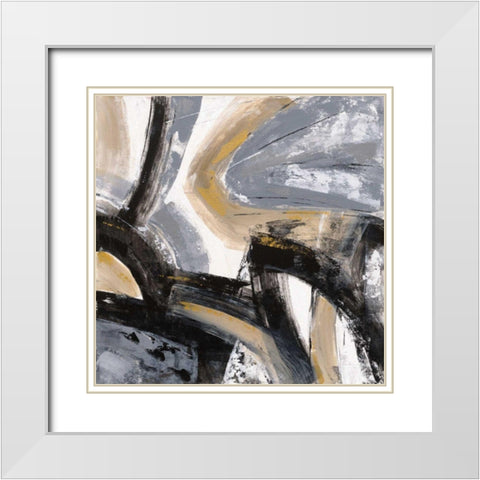 Urban Graffiti I White Modern Wood Framed Art Print with Double Matting by Vassileva, Silvia