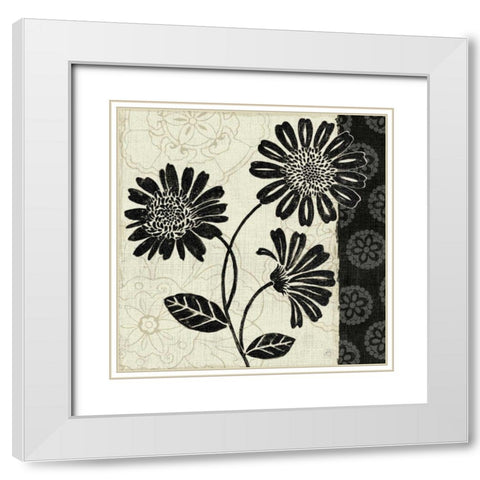 Influence II White Modern Wood Framed Art Print with Double Matting by Brissonnet, Daphne