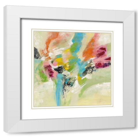 Summer Lunapark White Modern Wood Framed Art Print with Double Matting by Vassileva, Silvia