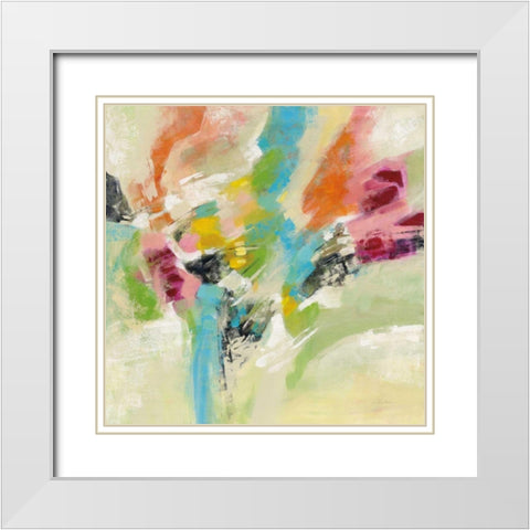 Summer Lunapark White Modern Wood Framed Art Print with Double Matting by Vassileva, Silvia
