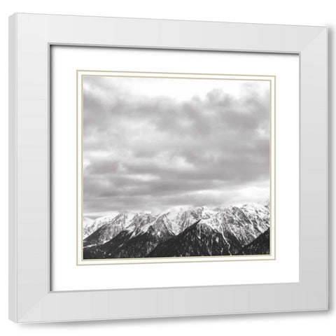 What a View BW Crop White Modern Wood Framed Art Print with Double Matting by Eichman, Andre
