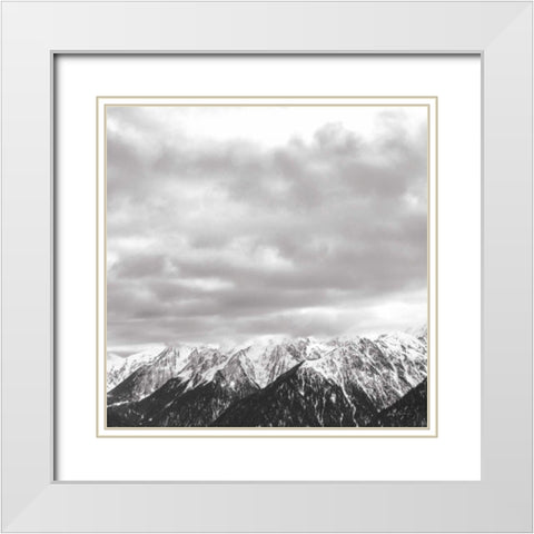 What a View BW Crop White Modern Wood Framed Art Print with Double Matting by Eichman, Andre