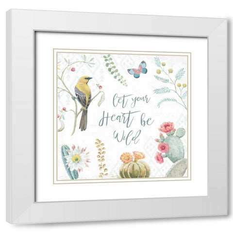 Desert Beauties VIII White Modern Wood Framed Art Print with Double Matting by Brissonnet, Daphne