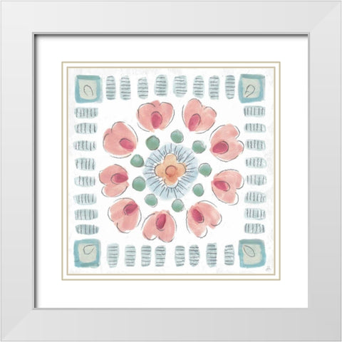 Desert Beauties XV White Modern Wood Framed Art Print with Double Matting by Brissonnet, Daphne