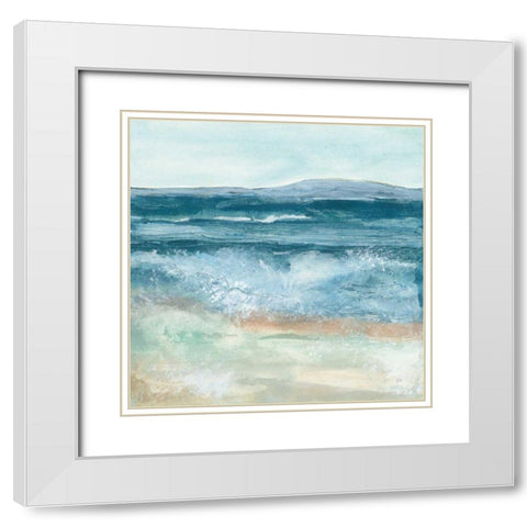 Coastal VI White Modern Wood Framed Art Print with Double Matting by Paschke, Chris