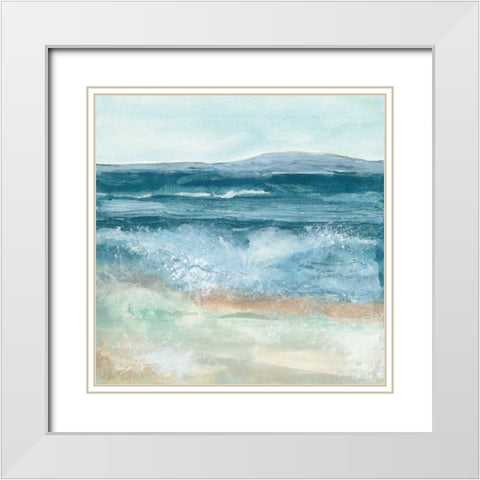 Coastal VI White Modern Wood Framed Art Print with Double Matting by Paschke, Chris