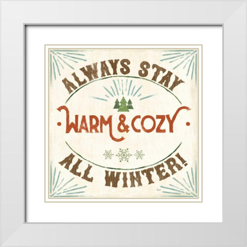 Holiday Likeness VII Wood White Modern Wood Framed Art Print with Double Matting by Charron, Veronique