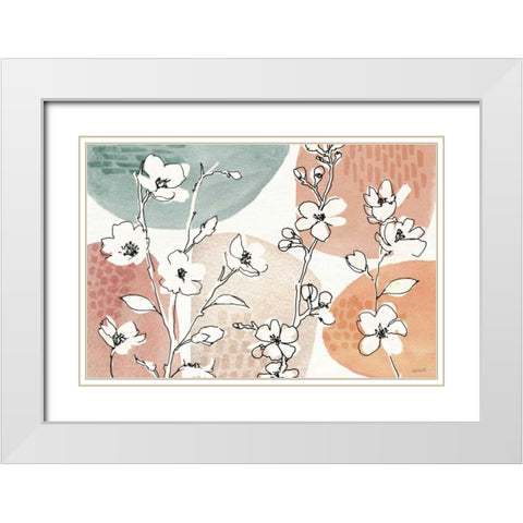 Soft Figures I White Modern Wood Framed Art Print with Double Matting by Tavoletti, Anne