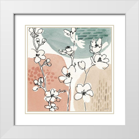 Soft Figures II White Modern Wood Framed Art Print with Double Matting by Tavoletti, Anne