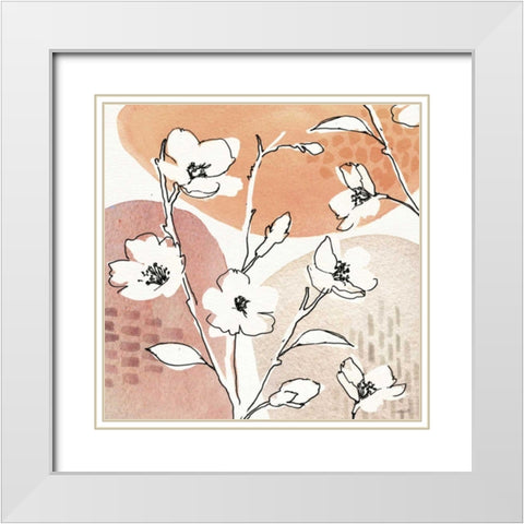 Soft Figures III White Modern Wood Framed Art Print with Double Matting by Tavoletti, Anne