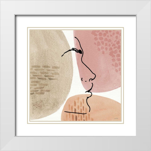 Soft Figures VIII White Modern Wood Framed Art Print with Double Matting by Tavoletti, Anne