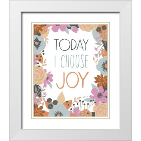 Happy Thoughts II White Modern Wood Framed Art Print with Double Matting by Tavoletti, Anne