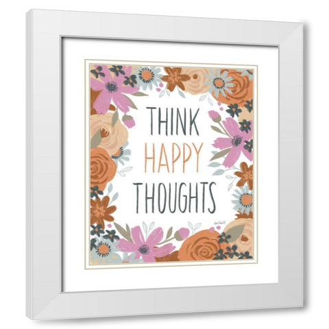 Happy Thoughts IV White Modern Wood Framed Art Print with Double Matting by Tavoletti, Anne