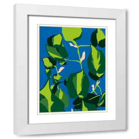 Zest for Life White Modern Wood Framed Art Print with Double Matting by Gallagher, Megan