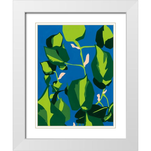 Zest for Life White Modern Wood Framed Art Print with Double Matting by Gallagher, Megan