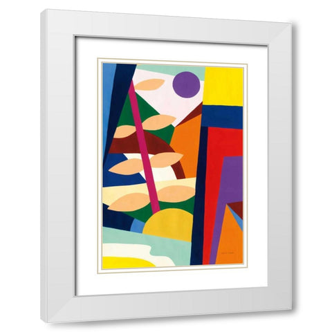 Wake Up and Be Bold White Modern Wood Framed Art Print with Double Matting by Gallagher, Megan