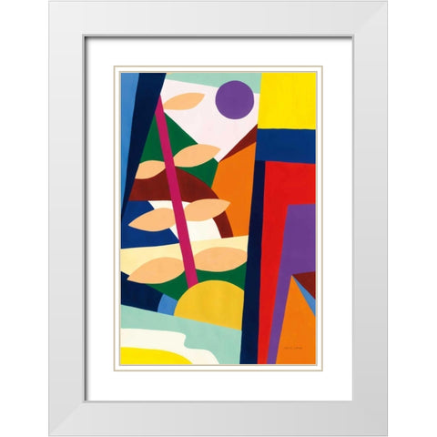 Wake Up and Be Bold White Modern Wood Framed Art Print with Double Matting by Gallagher, Megan