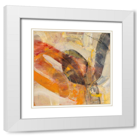 Boundless Energy II White Modern Wood Framed Art Print with Double Matting by Hristova, Albena