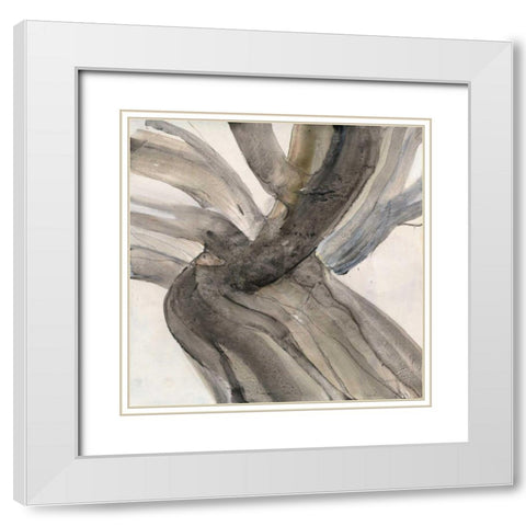 Driftwood II White Modern Wood Framed Art Print with Double Matting by Hristova, Albena